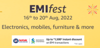EMI fest [16th to 20th Aug] - Up to 45% Off + Get 7.5% Off on Kotak /SCBCredit Card EMI and Debit Card EMI