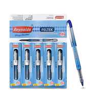 FELTEK 5 CT BOX I Lightweight Ball Pen With Comfortable Grip for Extra Smooth Writing I School and Office Stationery