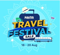 Paytm Travel Festival Sale - Flat 25% cashback on bus tickets + Extra 10% discount on select bus operators