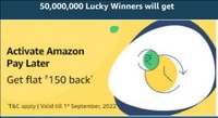 Amazon Pay Later Quiz Answers : Win Assured 150 back on activating Pay later