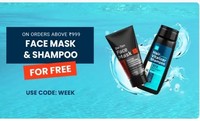 Free Face Mask & Shampoo on order of ₹999+| 10% off on Prepaid