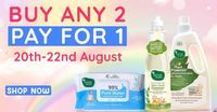 Sale : Buy 1 Get 1 Free Sitewide for 20-22 Aug
