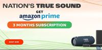 Free  Amazon Prime 3 Month Subscription & 3 Months Additional Warranty on JBL Products