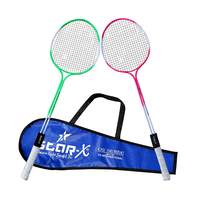 StarX Multi-Shaft Steel Badminton Racquet Set, Adult G4 - 3 3/4-inch (Multicolor)