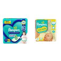 Pampers All round Protection Pants, Double Extra Large size baby diapers (XXL) 42 Count & Active Baby Diapers, Extra Small, 24 Count