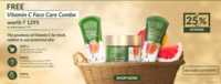 Flat 25% Off + Free Face Care Combo Worth 1295 On Orders Above 999