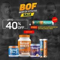 Fastandup Best of Fitness Sale : Upto 40% off + Free Bone Care Supplement on orders above 1800