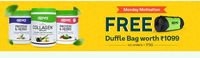 Oziva Monday Motivation Flash Sale: Free Duffle Bag Worth 1099 On Orders Above 1700