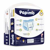 Papimo Baby Diapers With Aloe Vera , X-Large, Blue, 56 Count