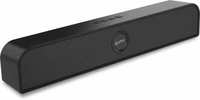 PTron Musicbot Evo with 10Hrs Playtime, Punchy Bass & Aux Port 10 W Bluetooth Soundbar (Black, 2.0 Channel)