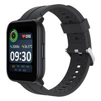 Realme Techlife Smart Watch SZ100 1.69" HD Display with SpO2, Heart Rate & Temperature Monitors (Grey Strap, Free Size)