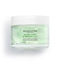 Revolution Skin Aloe Vera & Water Lily Soothing Face Mask,50 ml (cooling, radiance, calms irritation)