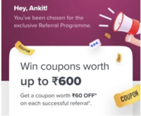 Instamart: Refer your Friends to Get Coupon worth upto Rs.600 