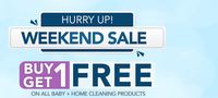 The Moms Co Weekend Sale - Buy 1 get 1 Product Free on Baby Products & Home Cleaning Range.