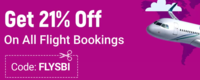 Get 21% Off On All Flight Bookings on SBI Mastercard Debit Cards till 31 Aug