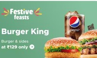 Burger King Burgers & Sides @ 129 at Zomato