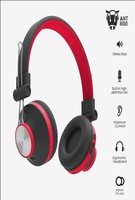 Ant Audio Treble H82 On-Ear Bluetooth Headphone (Black and Red)