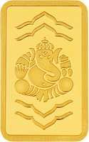 Kundan Ganesha Gold Bar 24 k