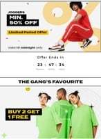 Bewakoof Joggers Minimum 50% Off | Buy 2 Get 1 Free