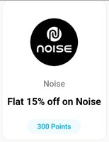 Get Flat 15% off on Noise website using 300 Paytm points