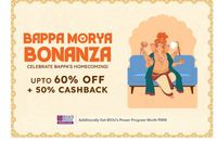 Pepperfry Bappa Morya Bonanza Sale - Up to 60% Off + Extra 50% Cashback