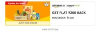 Amazon Fresh - Get Flat ₹200 Back Min Order: ₹1200 For Prime [Till 7 Sep]