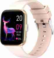 Sale Live | Gilmore GizFit BLAZE BT Calling Smartwatch | 1.69 Inch IPS Curved 500 NITS Display Smartwatch (Blue Strap, Regular)