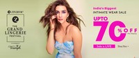 Zivame The Grand Lingerie Festival - Up to 70 % off + Free shipping +10 % cash back with SBI Cards