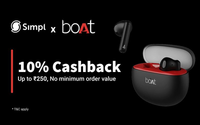 10% cashback up to ₹250 on your boAt transaction