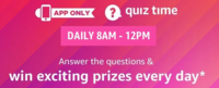 Amazon Daily Quiz Answers 4 September 2022 : Win 5000
