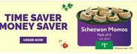 Schezwan Momos Pack Of 8 @ Re 1 on Min Rs.799 Orders [Location Specific]