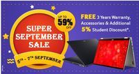 Acer Sale - Up to 59% Off + Free Accessories 3 Year Warranty & 5% Student Discount [5-7 Sep]