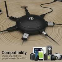 Portronics 40 W 8 A Mobile UFO  Charger, with Detachable Cable  ( Cable Included)