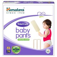 Himalaya Total Care Baby Pants Diapers, Extra Large (12 - 17 kg), 74 Count
