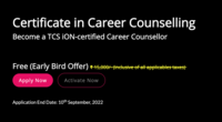 TCS- Free Career Counselling Certification Course(Early Bird Offer)