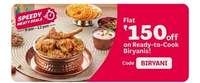Licious- Flat Rs.150 Off on Biryani 