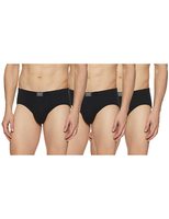 Jockey Men's Cotton Briefs (Pack of 3) (8035-0305-BLACK_Black_Medium_Black_M)
