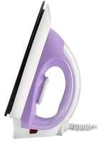 Maharaja Whiteline Sleek DLx 1000 Watts Dry Iron (Weilberger Soleplate, DI-130, White/Violet)