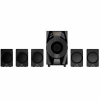 Matata MTM51376 True 30 Watt 5.1 Channel Multimedia Speaker with Built in Amplifier, LED Display, Multi Connectivity - Wireless Bluetooth/AUX/USB, Remote Control (Black)