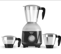 HAVELLS Mixwell 500 Mixer Grinder (3 Jars, Black Grey)