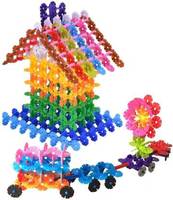 Planet of Toys 180 pcs. Stem Education Series Snowflake Blocks  (Multicolor)
