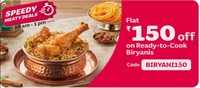 Licious: Flat 150 off on Ready-to-Cook Biryanis