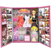 Pulsbery 1 Pcs Barbie New Happy Fashion Doll Set with Accessories Playset  (Multicolor)