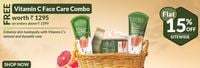  Flat 15% Off + Free Vitamin C Face Care Combo Worth 1295 On Orders Above 1399 