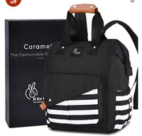 R for Rabbit Caramello Delight Diaper Bag Backpack -Multi-Function Waterproof Mother Bag for Travel with Baby - Large Capacity, Durable and Stylish (Black)