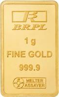 Flipkart gold bar & coins - Bangalore Refinery 1 g Gold Bar 24 (9999) K - ICICI Credit card [10% upto 1750 + 10% upto 300]