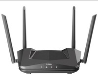 D-Link Dual Band 1500 Mbps WiFi Router (4 Antennas, 4 LAN Ports, Unprecedented Network Efficiency, DIR-X1560 AX1500, Black)