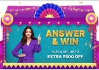 Flipkart Contest - Answer and Win, Get upto extra ₹500 OFF on select large appliances during BBD sale