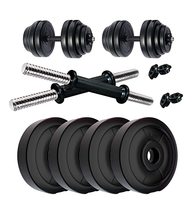 Kore PVC DM-8KG-COMBO16 Home Gym & Fitness Kit, 2 kg x 4 (Adjustable, Black)