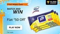 Amazon Lizol Wipe Right Quiz Answers : Flat Rs.50 Back On Lizol Wipes 